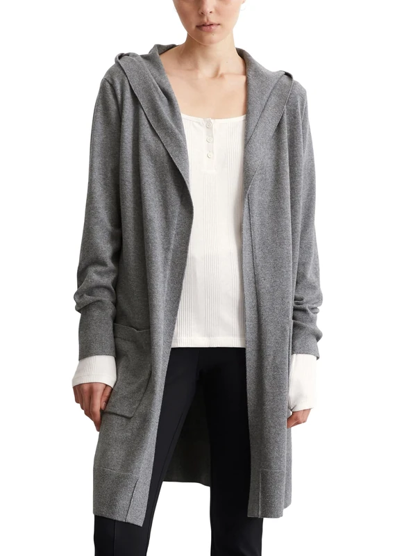 Marc O'Polo Women's 5000005116 Cardigan Sweater, Dark Shadow Melange, XXS