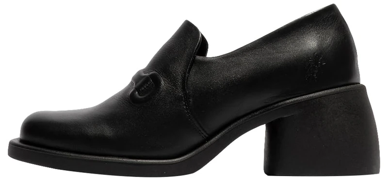 Fly London Women's HOIL137FLY Loafer, Black, 4 UK