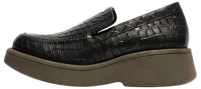 Fly London Women's MARU158FLY Loafer, Black, 6 UK