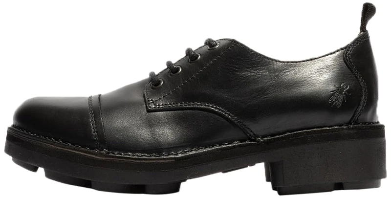 Fly London Men's NALY137FLY Moccasin, Black, 6 UK