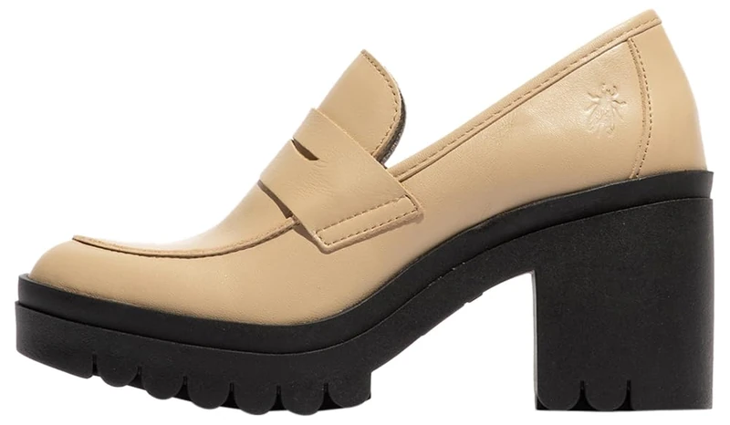 Fly London Women's TOKY803FLY Moccasin, Cream, 8 UK