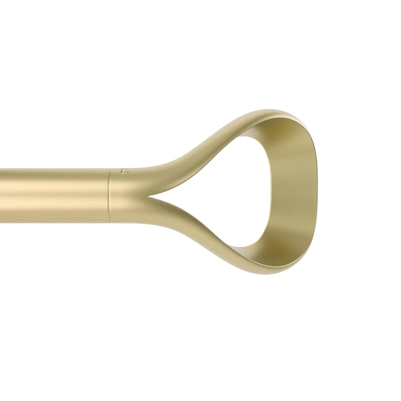Umbra Loop Curtain Rod for Window, Adjustable 42" to 120", 107-305 cm, D25mm, Gold - Image 1