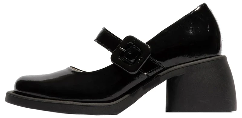 Fly London Women's HUVI044FLY Mary Jane Flat, Black, 8 UK