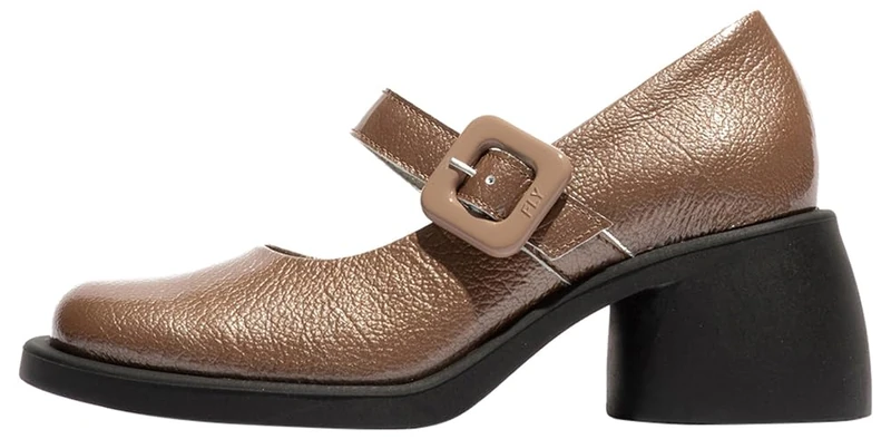 Fly London Womens Huvi044fly Mary Jane Flat, Taupe, 5 UK
