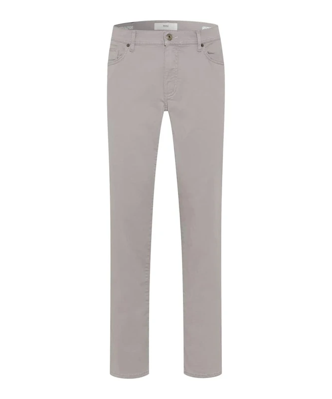 BRAX Men's Style Cadiz Five Pocket Marathon Quality Trousers, Silver, 32 W/36 L