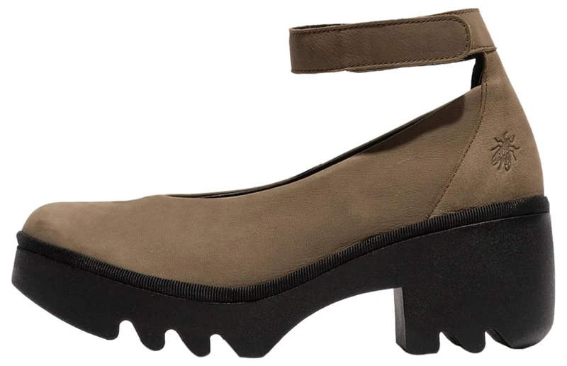 Fly London Women's TIRY497FLY Moccasin, Khaki, 6 UK