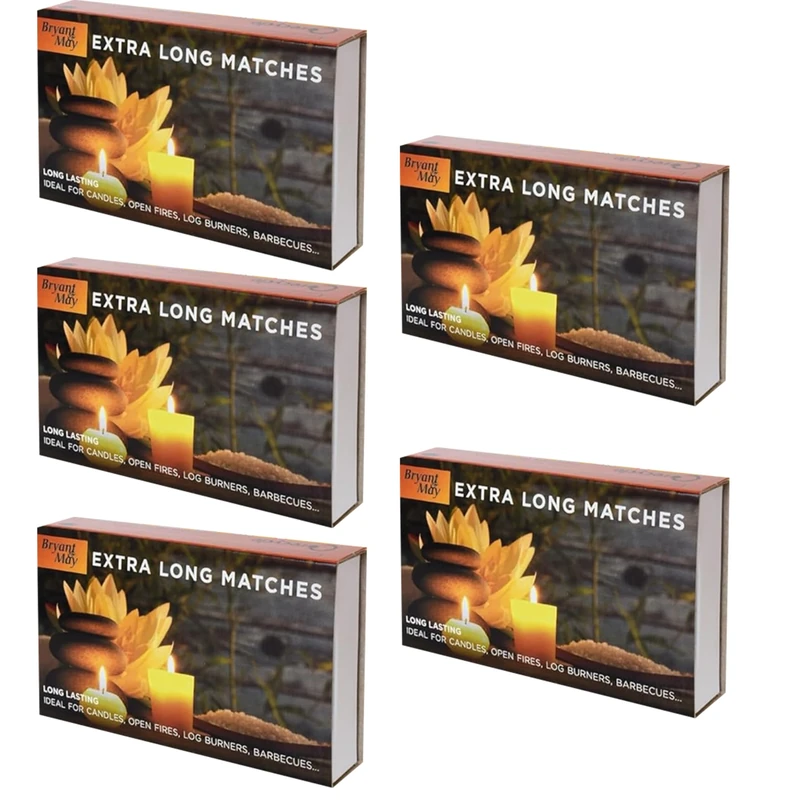 ZYBUX - Bryant and May - Extra Long Safety Matches (Pack of 5)