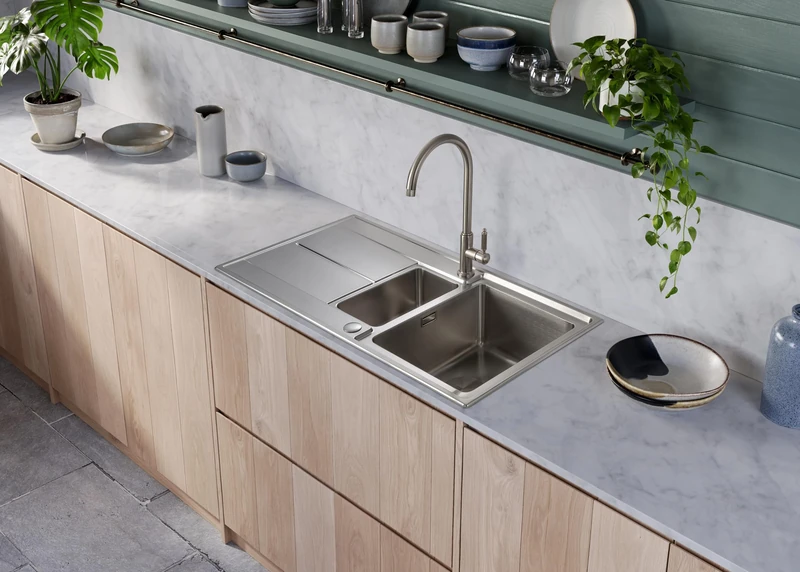 Rangemaster ARL1052/ Arlington 1000500 1.5B S/S INC.Waste Sink, Stainless