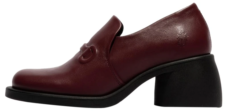 Fly London Women's HOIL137FLY Loafer, Wine, 3 UK