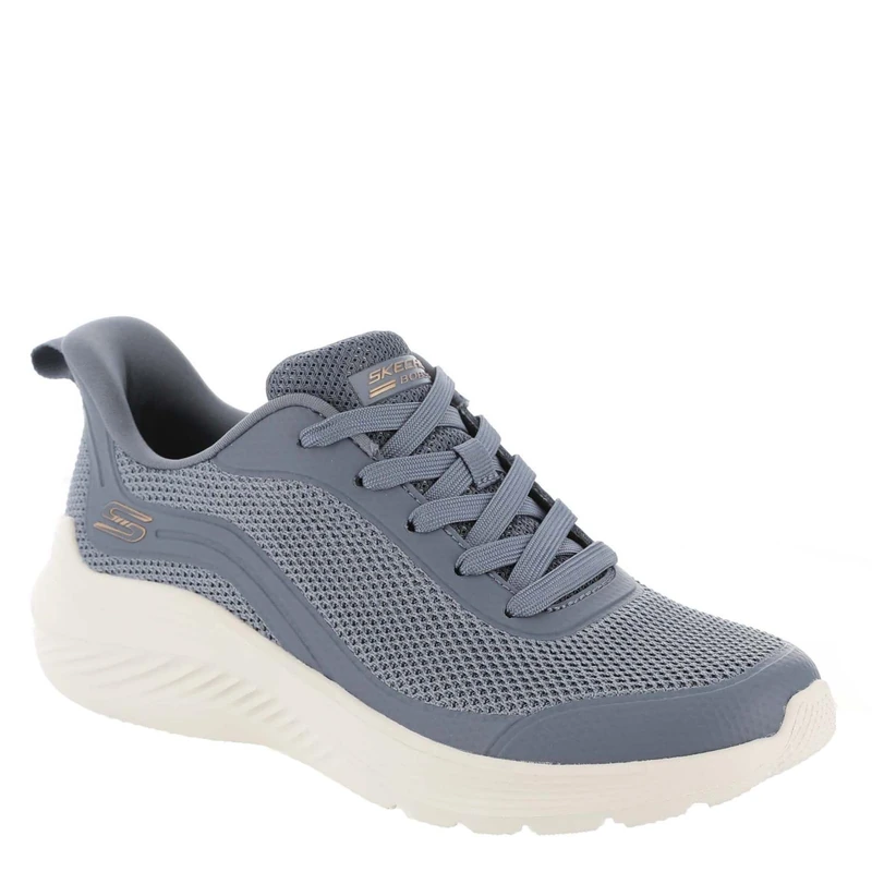 Skechers Women's Bobs Squad Waves-Still Wading Sneaker, Slate, 6