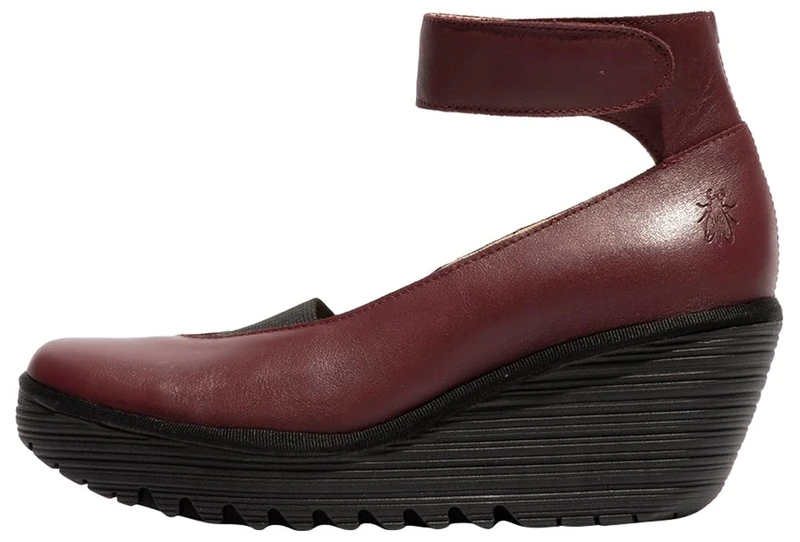 Fly London Womens Yous529fly Mary Jane Flat, Wine, 7 UK