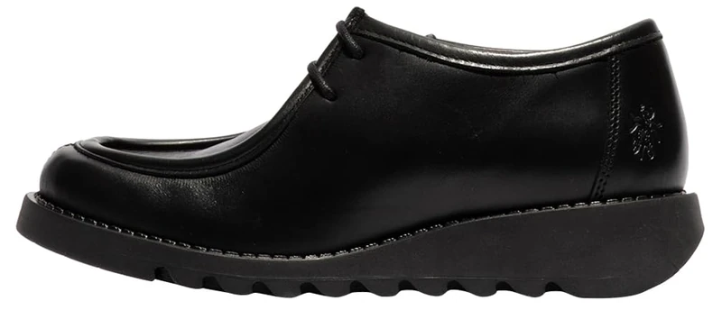 Fly London Women's SLUK134FLY Moccasin, Black, 3 UK