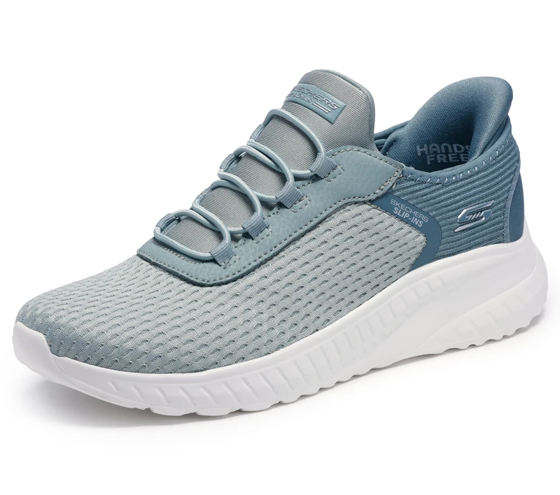 Skechers Women's Hands Free Slip-ins Bobs Squad Chaos-in Color Sneaker, Sage, 4 UK Wide - Image 1