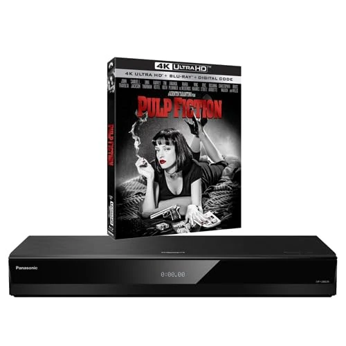 MULTIREGION Blu-ray Player Compatible with Panasonic DP-UB820 MULTIREGION Blu-ray Region A, B & C - DVD Regions 1-8 - Bundle Including Pulp Fiction 4K UHD Disc