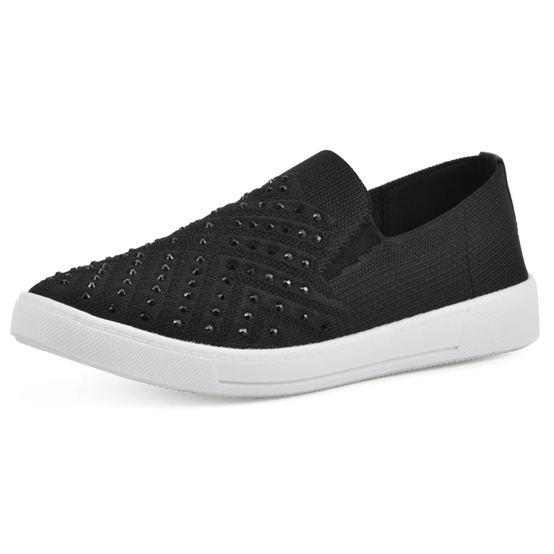 WHITE MOUNTAIN Women's Upbring Sneaker, Black/Fabric, 7 UK - Image 1