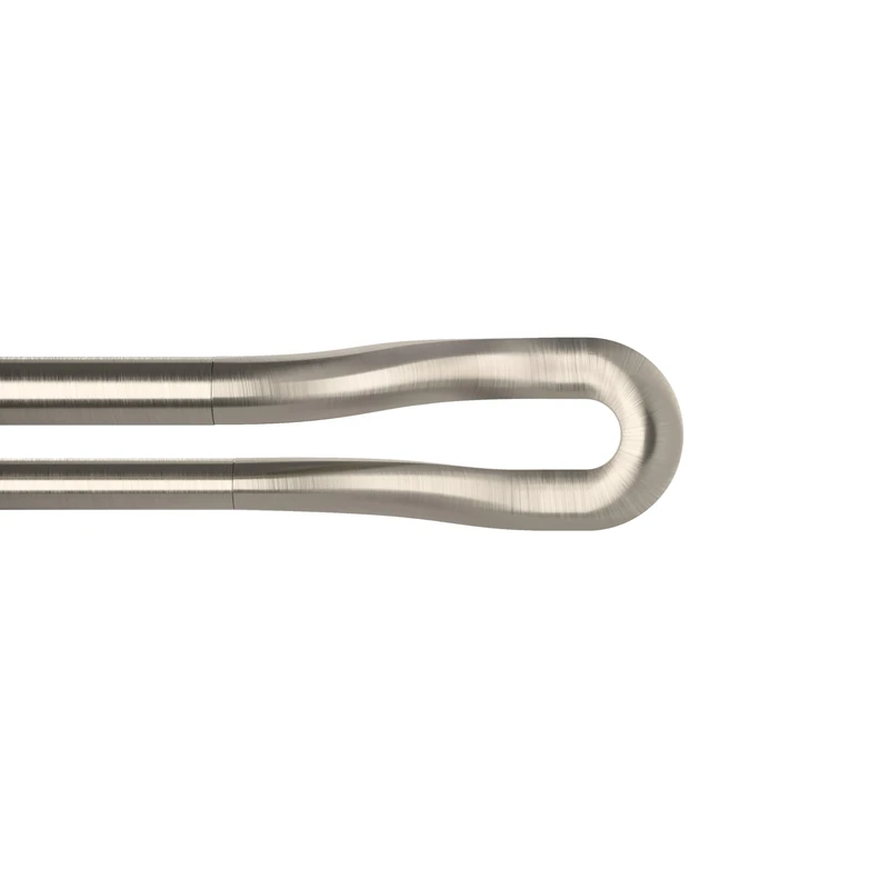 Umbra Midnight Black-Out Curtain Rod for Window, Works with All Room-Darkening Panels, Adjustable 42" to 120", Nickel