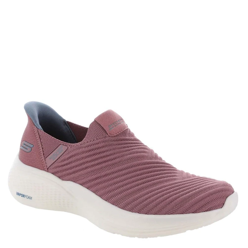 Skechers Women's Bobs Infinity Daily Vision Slip-On Sneakers, Rose Textile/Synthetic Trim, 7 UK