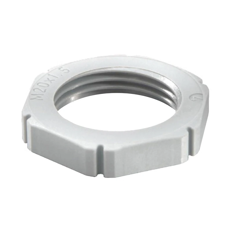 WISKA Locking nut, plastic, RAL 7001, M25 EMUG 25 - Image 1