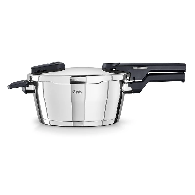Fissler Vitaquick Pressure Cooker 3.5 L Diameter 22 cm Stainless Steel 2 Cooking Levels Made in Germany Induction