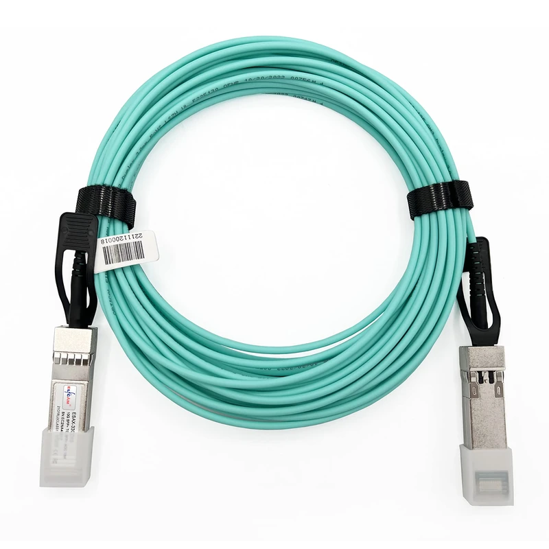 Elfcam® - 70m/229.65ft Fiber Optic Cable OM3 SFP+ to SFP+ AOC 10Gbps, Compatible with SFP-10G-AOC, 70 Meters