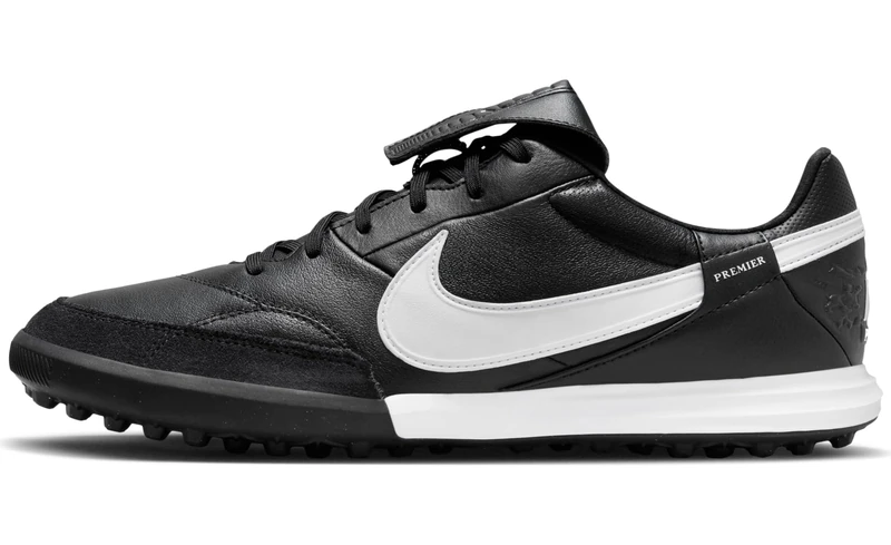 Nike Mens Premier III Football Shoe, Black White, 8.5 UK