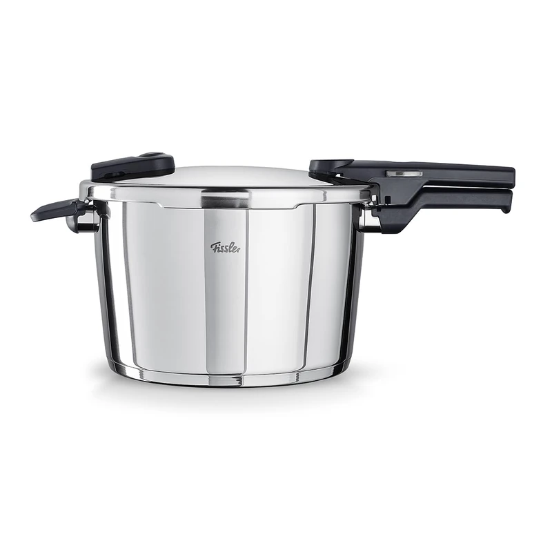 Fissler Vitaquick Pressure Cooker 8 L Diameter 26 cm Stainless Steel 2 Cooking Levels Made in Germany Induction