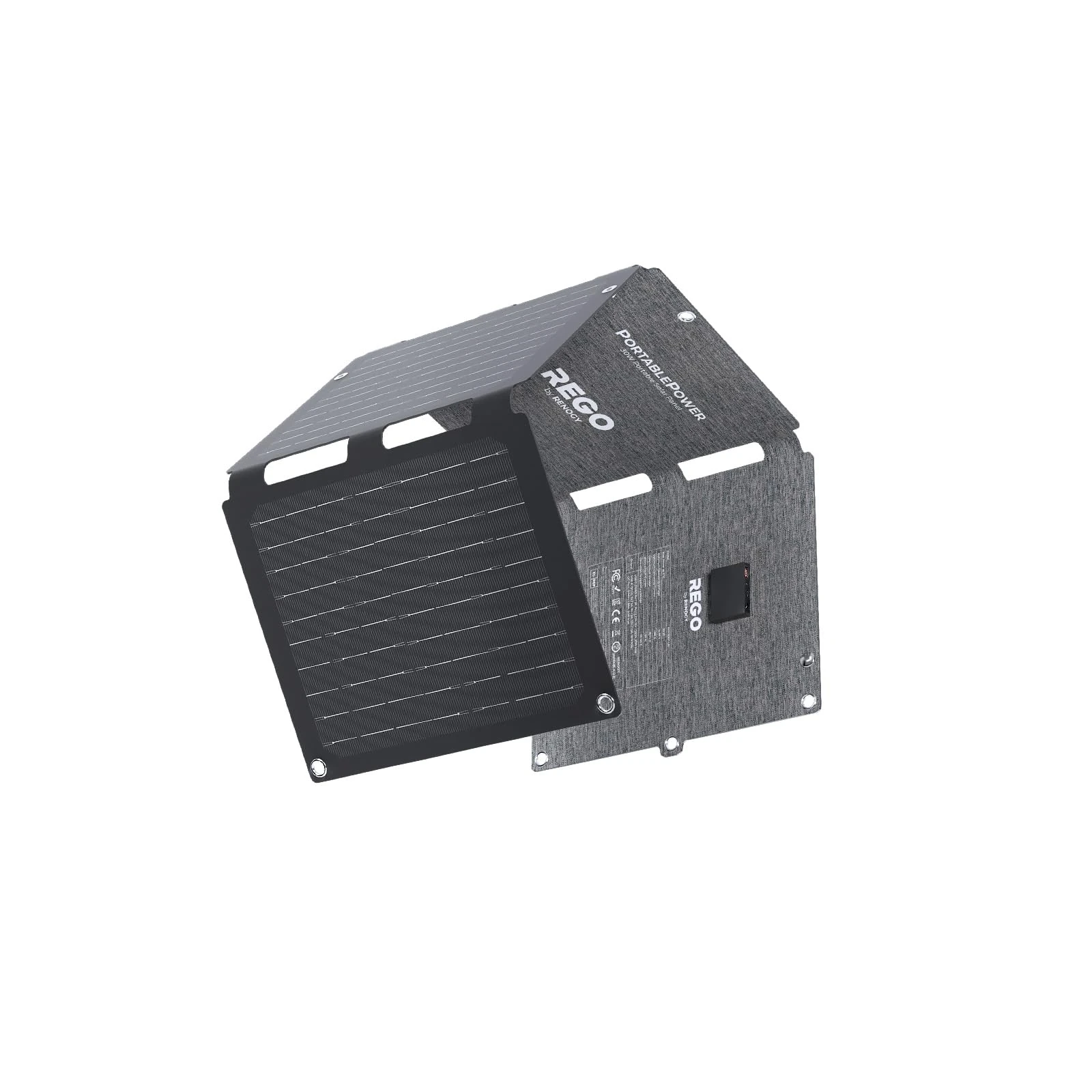 Renogy Solar Panels, E.Flex 30W Portable Foldable Solar Panel Charger, Fast Charging for iPhone, iPad, Laptop, Power Bank, with USB C/USB A/DC Ports, Lightweight IP67 for Camping, Hiking, Outdoor