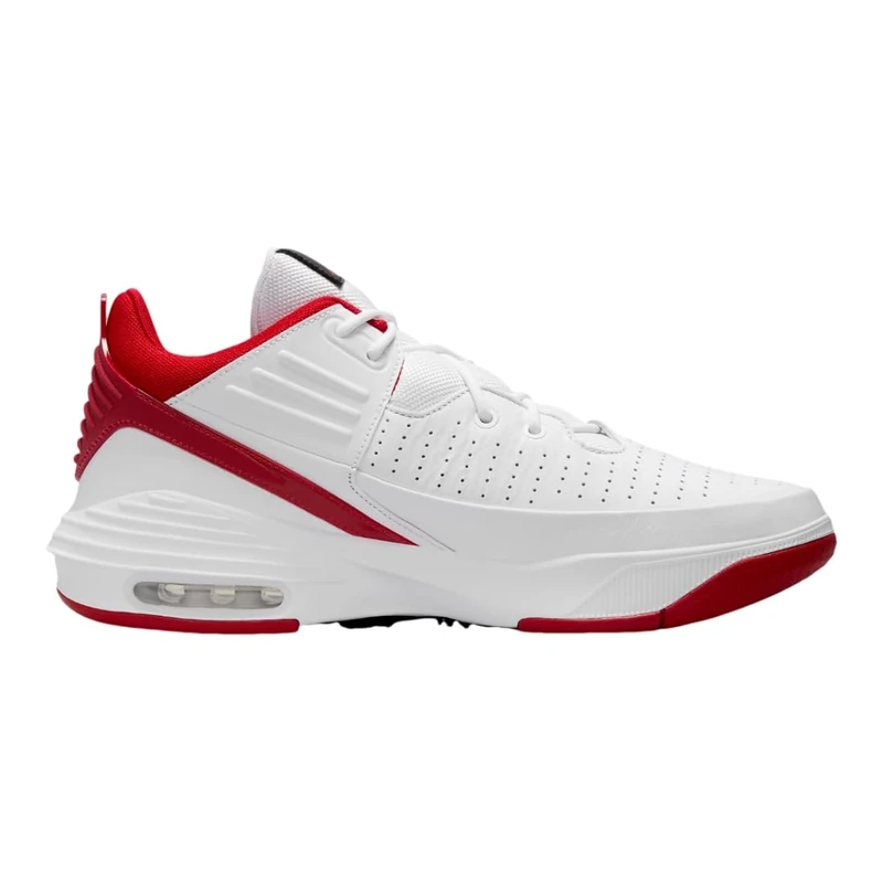 NIKE Jordan Max Aura 5 (GS) Sneaker White/Gym Red/Black 6