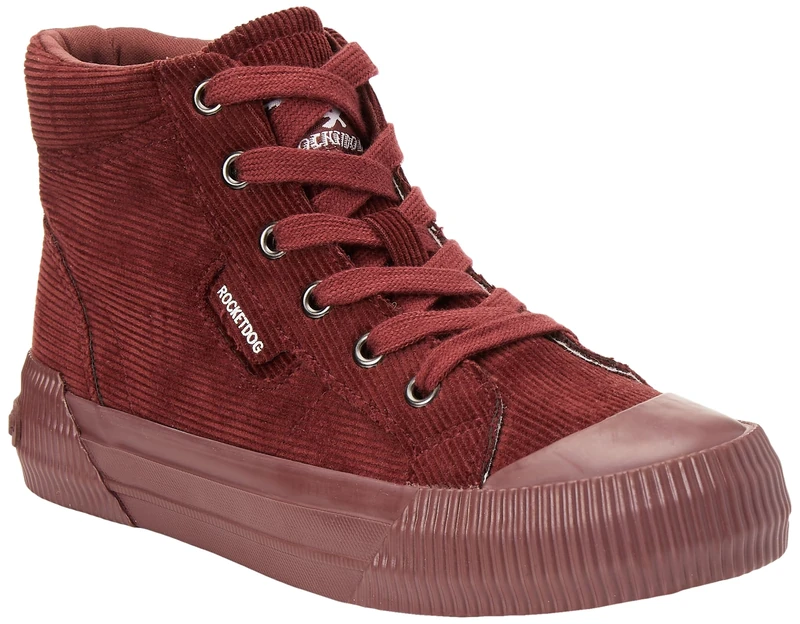 Rocket Dog Womens Cheery Hi Sneaker, Brown, 3 UK