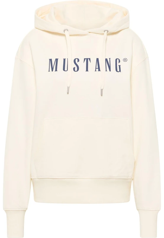 MUSTANG Women's Style Margo Hooded Sweatshirt, Whisper White 2013, XL