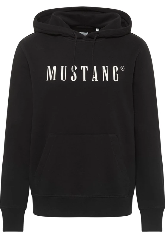 Mustang Men's Style Bronson Hooded Sweatshirt, Black 4142, 6XL