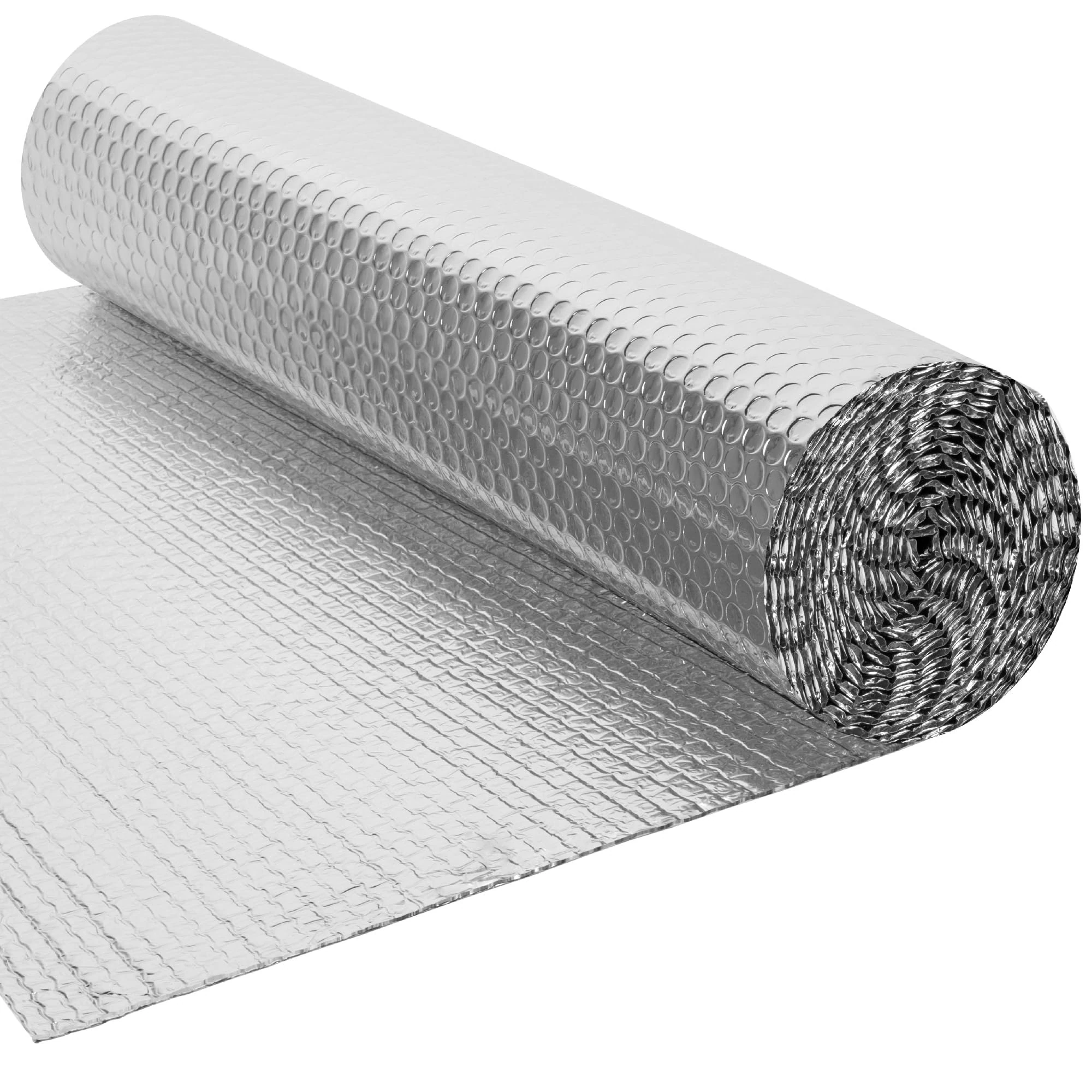BLOSTM Foil Insulation Roll 5m x 60cm - Radiator Reflector Panels for Floor, Ceiling, Roof, Wall Insulation - 3-in-1 Reflective Foil Insulation Roll - Heat & Vapour Barrier Saves Energy