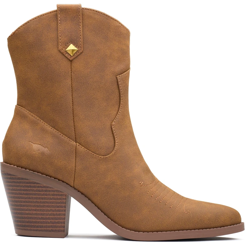 Rocket Dog Feather Polyurethane Women's Walnut Heeled Ankle Boots - UK 8