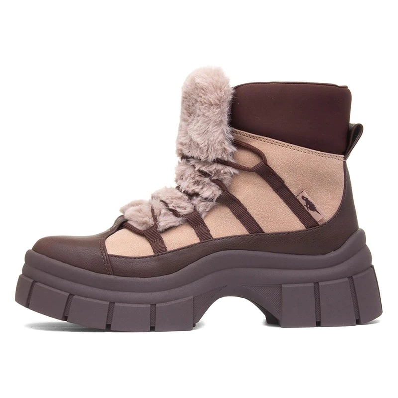 Rocket Dog Tiger Womens Taupe Chunky Platform Boot - Size 6 UK - Brown - Image 1