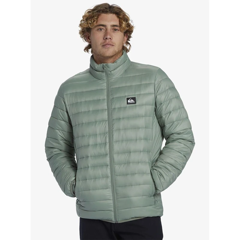 Quiksilver Men's Scaly Fz Jacket, Green, XS