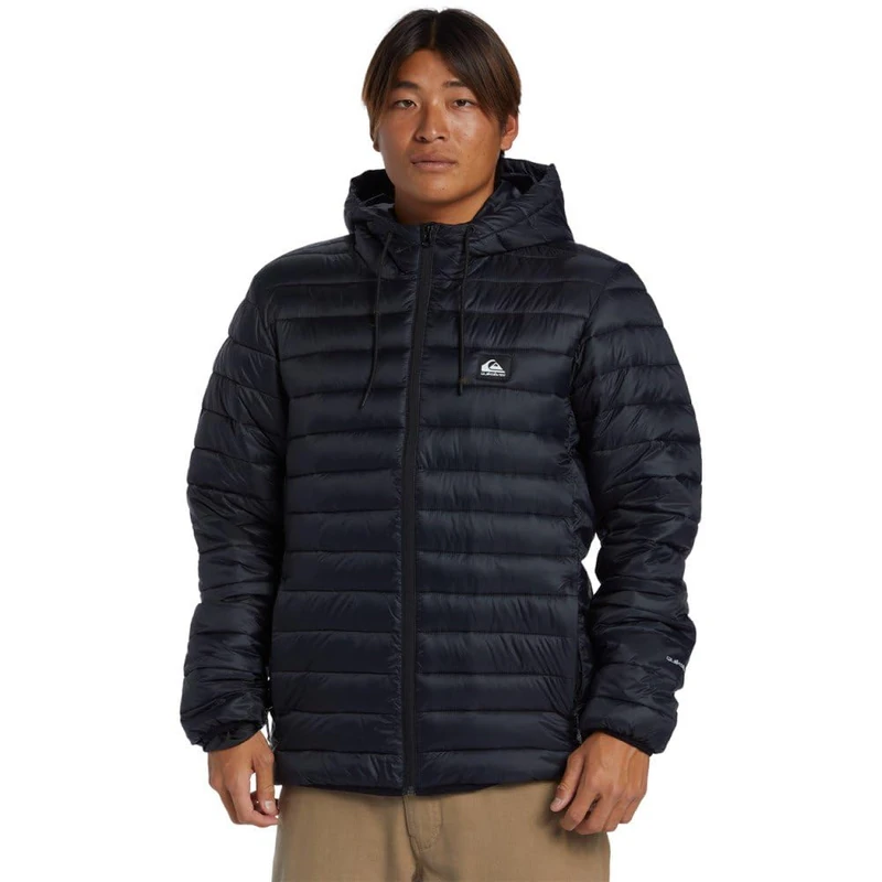 Quiksilver Men's Scaly Hood Jacket, Black, M