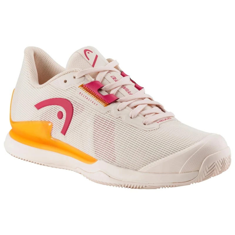 HEAD Women's Sprint Pro 3.5 Clay Women's Tennis Shoes, Pink/Orange, 40.5 EU, Pink Orange, 8.5 UK