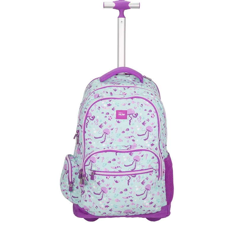 MILAN® Backpack with wheels 6 zippers (25 l) special series Sea