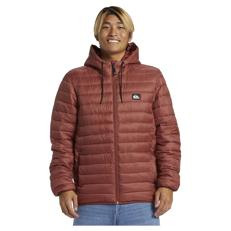 Quiksilver Men's Scaly Hood Jacket, Brown, M