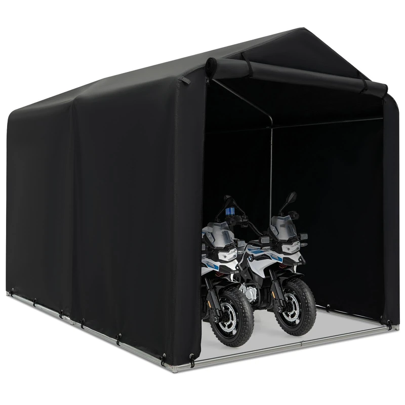 GiantexUK 7x5.2FT Garden Storage Shed, Waterproof Bike Motorcycle Tent