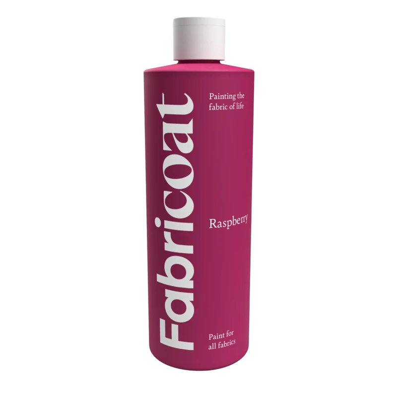 Fabricoat Fabric Paint – Restore or Change the Colour of Any Fabric - Paint Directly Onto Fabric - Transform Anything – Sofas, Lampshades, Car Interiors (250ml, Raspberry)