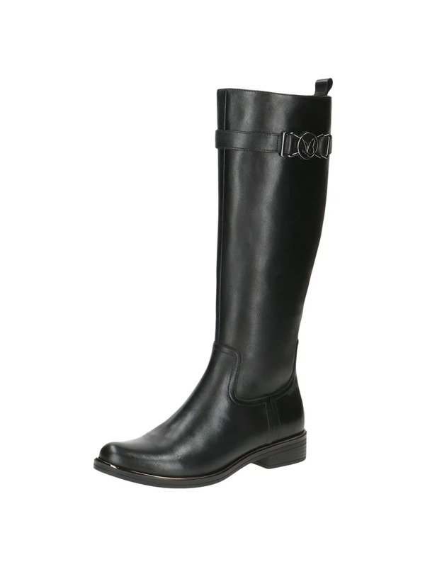 CAPRICE Women's high boots with heel leather elegant, Black (Black Nappa), 5.5 UK - Image 1