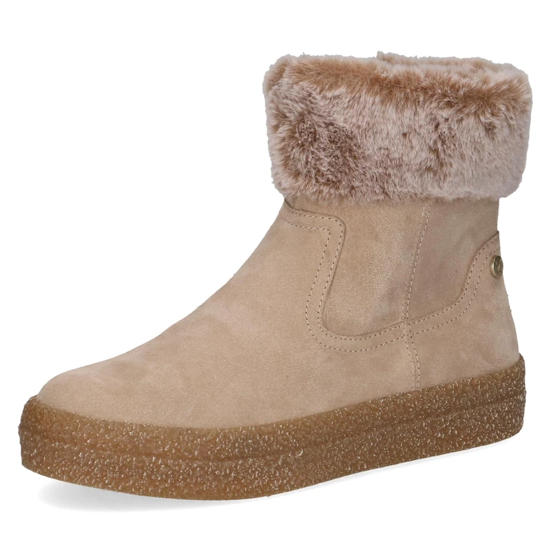 CAPRICE Ankle Boots 9-26300-43 G Width, beige, 5 UK