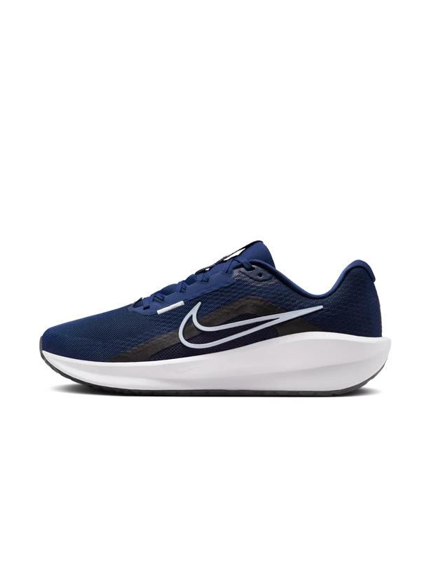 Nike Mens Downshifter 13 Sneaker, Midnight Navy Pure Platinum Black White, 13 UK