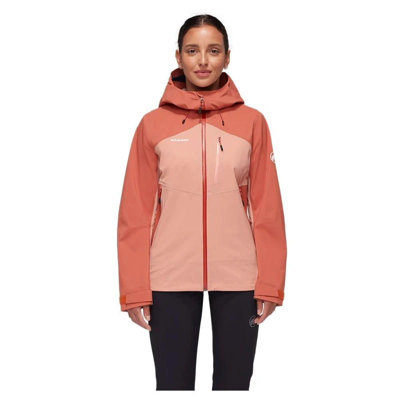 Mammut Alto Guide Series Women's Hardshell Jacket, S, Pink, Hooded Jacket, Functional Jacket, Made from DRYtechnology 3L, quartz dust-brick, S