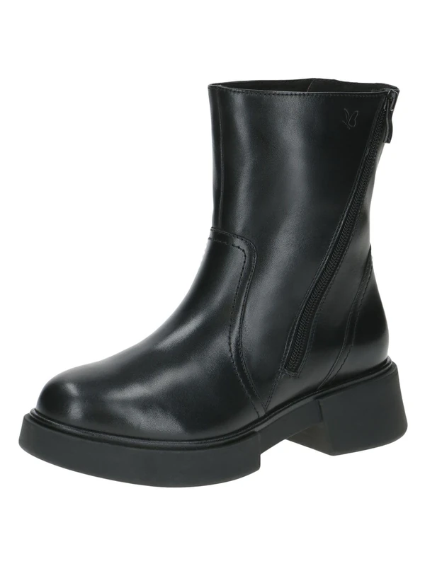CAPRICE Women's leather heeled winter boots with zipper, Black (Black Nappa), 6 UK - Image 1