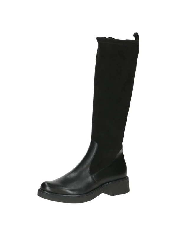 CAPRICE Women Boots with Heel Knee high with Zipper, Black (Black Comb), 6 UK