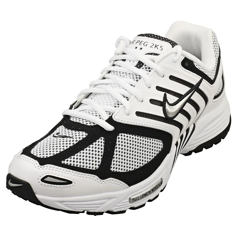 Nike Men's Air Pegasus 2005 Sneaker, White Metallic Silver Black, 7.5 UK