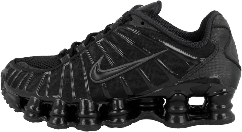 Nike AR3566 Shox TL Women Black/Black-MTLC Hematite-MAX Orange UK 10