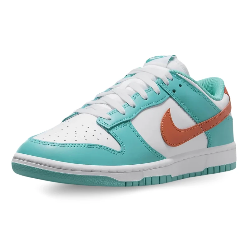 NIKE Men's Dunk Low Retro Sneaker, White Cosmic Clay Dusty Cactus, 7 UK